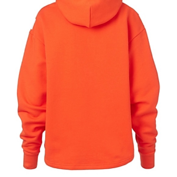 Tory Burch French Terry Chevron Hoodie. Size Small, Varsity Orange, Never worn. - Picture 2 of 7